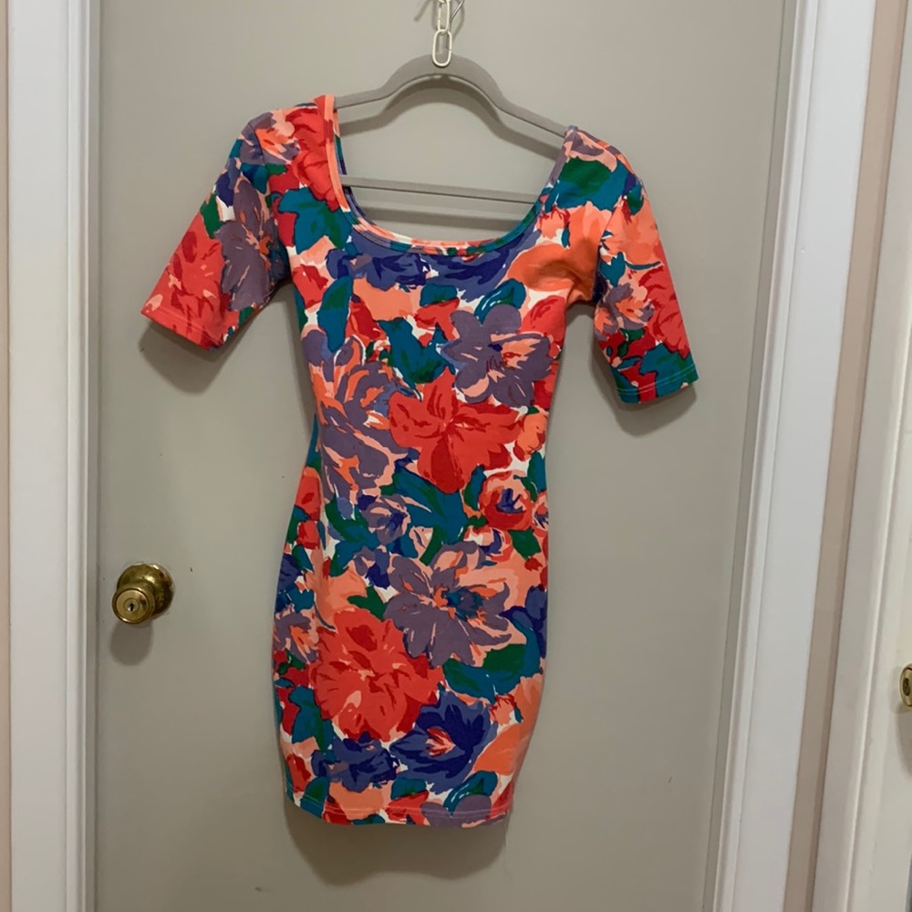 Vintage Express Floral Mini dress